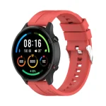 For Xiaomi Watch Color Sport Silicone Watch Band with Silver Steel Buckle(Red) - Image 4