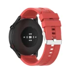 For Xiaomi Watch Color Sport Silicone Watch Band with Silver Steel Buckle(Red) - Image 5