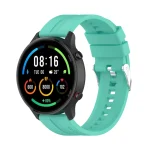 For Xiaomi Watch Color Sport Silicone Watch Band with Silver Steel Buckle(Aurora Blue) - Image 4