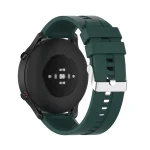 For Xiaomi Watch Color Sport Silicone Watch Band with Silver Steel Buckle(Dark Green) - Image 5