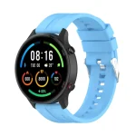 For Xiaomi Watch Color Sport Silicone Watch Band with Silver Steel Buckle(Sky Blue) - Image 4