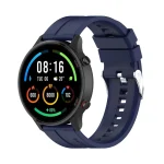 For Xiaomi Watch Color Sport Silicone Watch Band with Silver Steel Buckle(Midnight Blue) - Image 4