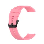 For Huawei Watch GT 2 42mm Silicone Watch Band with Black Buckle(Pink)