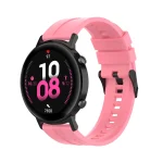 For Huawei Watch GT 2 42mm Silicone Watch Band with Black Buckle(Pink) - Image 4