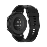 Για Huawei Watch GT 2 Ζάντα ρολογιού σιλικόνης 42 mm με μαύρη αγκράφα (Μαύρη) - Image 5