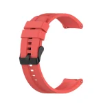 For Huawei Watch GT 2 42mm Silicone Watch Band with Black Buckle(Red)