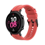 For Huawei Watch GT 2 42mm Silicone Watch Band with Black Buckle(Red) - Image 4