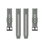 20mm For Huawei Watch GT 2 42mm Silicone Watch Band with Black Buckle(Grey) - Image 2