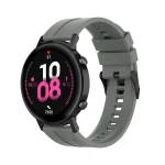 20mm For Huawei Watch GT 2 42mm Silicone Watch Band with Black Buckle(Grey) - Image 4
