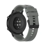20mm For Huawei Watch GT 2 42mm Silicone Watch Band with Black Buckle(Grey) - Image 5