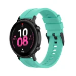 For Huawei Watch GT 2 42mm Silicone Watch Band with Black Buckle(Aurora Blue) - Image 4