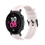 For Huawei Watch GT 2 42mm Silicone Watch Band with Black Buckle(Quicksand Pink) - Image 4