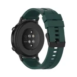 For Huawei Watch GT 2 42mm Silicone Watch Band with Black Buckle(Dark Green) - Image 5