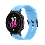 For Huawei Watch GT 2 42mm Silicone Watch Band with Black Buckle(Sky Blue) - Image 4