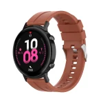 For Huawei Watch GT 2 42mm Silicone Watch Band with Silver Buckle(Orange) - Image 4