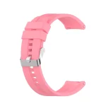 For Huawei Watch GT 2 42mm Silicone Watch Band with Silver Buckle(Pink)