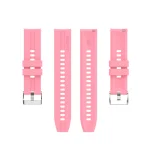 For Huawei Watch GT 2 42mm Silicone Watch Band with Silver Buckle(Pink) - Image 2