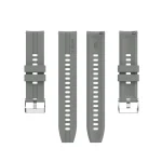 For Huawei Watch GT 2 42mm Silicone Watch Band with Silver Buckle(Grey) - Image 2