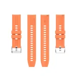 For Huawei Watch GT 2 42mm Silicone Watch Band with Silver Buckle(Vibrant Orange) - Image 2
