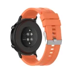 For Huawei Watch GT 2 42mm Silicone Watch Band with Silver Buckle(Vibrant Orange) - Image 5