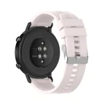 For Huawei Watch GT 2 42mm Silicone Watch Band with Silver Buckle(Quicksand Pink) - Image 5