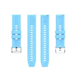 For Huawei Watch GT 2 42mm Silicone Watch Band with Silver Buckle(Sky Blue) - Image 2