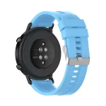 For Huawei Watch GT 2 42mm Silicone Watch Band with Silver Buckle(Sky Blue) - Image 5