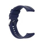 For Huawei Watch GT 2 42mm Silicone Watch Band with Silver Buckle(Midnight Blue) - Image 3