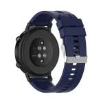 For Huawei Watch GT 2 42mm Silicone Watch Band with Silver Buckle(Midnight Blue) - Image 5