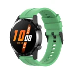 For Huawei Watch GT 2 46mm Silicone Watch Band with Black Buckle(Mint Green) - Image 4
