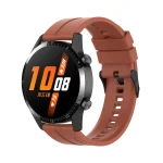For Huawei Watch GT 2 46mm Silicone Watch Band with Black Buckle(Orange) - Image 4