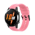 For Huawei Watch GT 2 46mm Silicone Watch Band with Black Buckle(Pink) - Image 4
