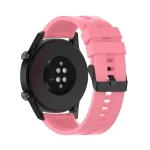 For Huawei Watch GT 2 46mm Silicone Watch Band with Black Buckle(Pink) - Image 5