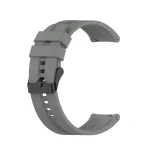 For Huawei Watch GT 2 46mm Silicone Watch Band with Black Buckle(Grey)