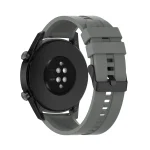 For Huawei Watch GT 2 46mm Silicone Watch Band with Black Buckle(Grey) - Image 5