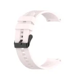 For Huawei Watch GT 2 46mm Silicone Watch Band with Black Buckle(Quicksand Pink)