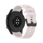 For Huawei Watch GT 2 46mm Silicone Watch Band with Black Buckle(Quicksand Pink) - Image 5