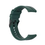 For Huawei Watch GT 2 46mm Silicone Watch Band with Black Buckle(Dark Green) - Image 3