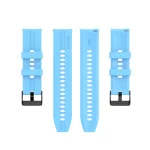 For Huawei Watch GT 2 46mm Silicone Watch Band with Black Buckle(Sky Blue) - Image 2