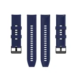 For Huawei Watch GT 2 46mm Silicone Watch Band with Black Buckle(Midnight Blue) - Image 2