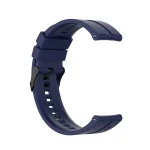 For Huawei Watch GT 2 46mm Silicone Watch Band with Black Buckle(Midnight Blue) - Image 3