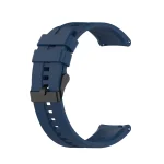 Για Huawei Watch GT 2 Ζάντα ρολογιού σιλικόνης 46 mm με μαύρη αγκράφα (Σκούρο μπλε) Συμβατά μοντέλα : κατάλληλο για Huawei Watch GT2 Pro, Watch GT 2e, Watch GT (42mm, 46mm), Watch GT2 46MM, Honor Watch GS Pro, Honor Magic Watch 2 46mm, Honor Magic Watch 1