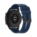 Για Huawei Watch GT 2 Ζάντα ρολογιού σιλικόνης 46 mm με μαύρη αγκράφα (Σκούρο μπλε) Συμβατά μοντέλα : κατάλληλο για Huawei Watch GT2 Pro, Watch GT 2e, Watch GT (42mm, 46mm), Watch GT2 46MM, Honor Watch GS Pro, Honor Magic Watch 2 46mm, Honor Magic Watch 1 - Image 5