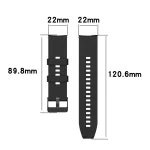 Για Huawei Watch GT 2 Ζάντα ρολογιού σιλικόνης 46 mm με μαύρη αγκράφα (Σκούρο μπλε) Συμβατά μοντέλα : κατάλληλο για Huawei Watch GT2 Pro, Watch GT 2e, Watch GT (42mm, 46mm), Watch GT2 46MM, Honor Watch GS Pro, Honor Magic Watch 2 46mm, Honor Magic Watch 1 - Image 6