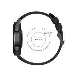 Για Huawei Watch GT 2 Ζάντα ρολογιού σιλικόνης 46 mm με μαύρη αγκράφα (Σκούρο μπλε) Συμβατά μοντέλα : κατάλληλο για Huawei Watch GT2 Pro, Watch GT 2e, Watch GT (42mm, 46mm), Watch GT2 46MM, Honor Watch GS Pro, Honor Magic Watch 2 46mm, Honor Magic Watch 1 - Image 7