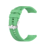 For Huawei Watch GT 2 46mm Silicone Watch Band with Silver Buckle( Green)