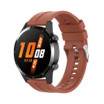 For Huawei Watch GT 2 46mm Silicone Watch Band with Silver Buckle(Orange) - Image 4