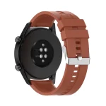 For Huawei Watch GT 2 46mm Silicone Watch Band with Silver Buckle(Orange) - Image 5