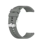 For Huawei Watch GT 2 46mm Silicone Watch Band with Silver Buckle(Grey)