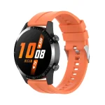 Για Huawei Watch GT 2 λουράκι σιλικόνης 46 mm με ασημένια πόρπη ( πορτοκαλί) - Image 4